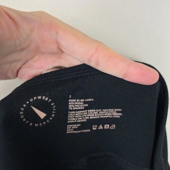 UpWest Resort Mercantile Black High Rise Modal Leggings - Picture 4 of 6